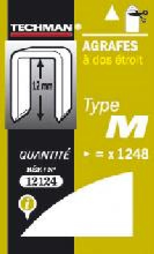 Agrafes 18 mm - type M
