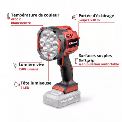 Lampe sans fil LED - TE-CL 18/2500 Li-Solo - 2500 lm - Portée 640 m - Power X-Change - EINHELL