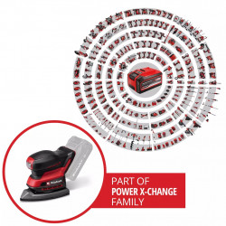 Ponceuse delta sans fil – TE-OS 18/150-2 Li-Solo – Plateau orientable – Power X-Change - EINHELL 