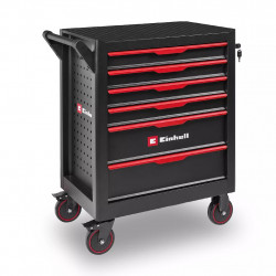 Servante d’atelier vide - 6 tiroirs - Glissières à billes - Système anti-basculement - Mobile de marque EINHELL , référence: B9456700