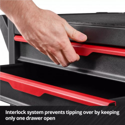 Servante d’atelier vide - 6 tiroirs - Glissières à billes - Système anti-basculement - Mobile - EINHELL 