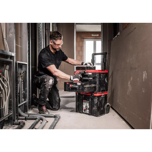 Mallette à tiroirs modulaire - E-Case Einhell - 3 tiroirs verrouillables - Système empilable - EINHELL 