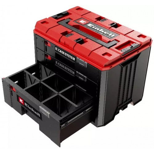 Mallette à tiroirs modulaire - E-Case Einhell - 3 tiroirs verrouillables - Système empilable - EINHELL 