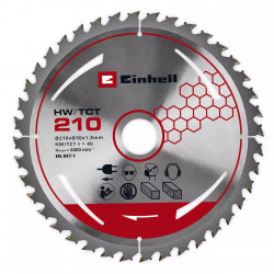 Scie circulaire sur table sans fil - TE-TS 36/8 T Li-Solo - 36 V Twin-Pack - Lame Ø 210 mm - Table aluminium avec extension - EINHELL 