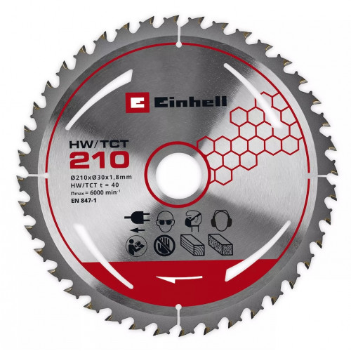Scie circulaire sur table sans fil - TE-TS 36/8 T Li-Solo - 36 V Twin-Pack - Lame Ø 210 mm - Table aluminium avec extension - EINHELL 