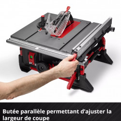 Scie circulaire sur table sans fil - TE-TS 36/8 T Li-Solo - 36 V Twin-Pack - Lame Ø 210 mm - Table aluminium avec extension - EINHELL 