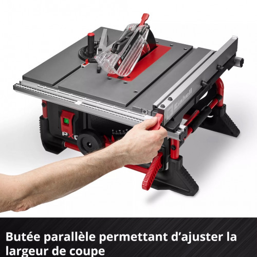 Scie circulaire sur table sans fil - TE-TS 36/8 T Li-Solo - 36 V Twin-Pack - Lame Ø 210 mm - Table aluminium avec extension - EINHELL 