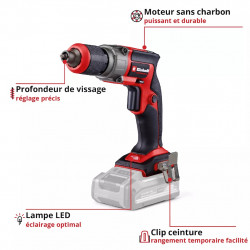 Visseuse cloisons sèches sans fil - TP-DY 18 Li BL-Solo - 18 V Power X-Change - Brushless - 5 000 tr/min - EINHELL