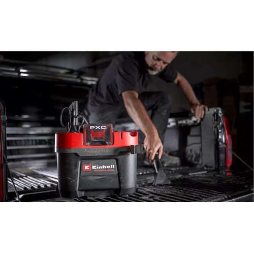 Aspirateur eaux et poussières sans fil - TP-VC 18/10 Li BL L-Solo - Cuve 10 L - 180 mbar - Brushless - EINHELL 