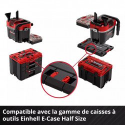 Aspirateur eaux et poussières sans fil - TP-VC 18/10 Li BL L-Solo - Cuve 10 L - 180 mbar - Brushless - EINHELL 