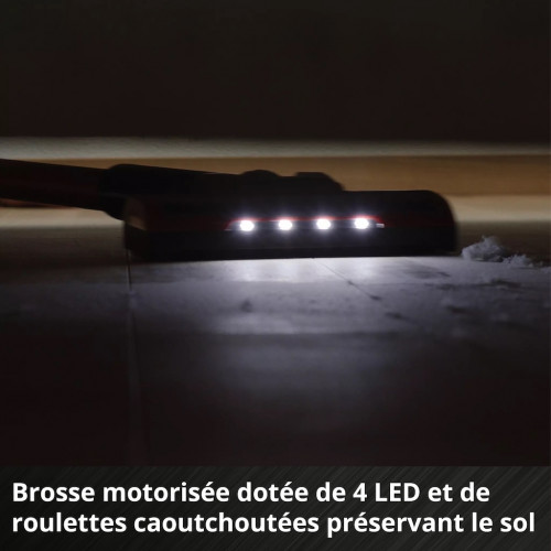 Aspirateur-balai sans fil – TE-SV 18 Li – Batterie 4,0 Ah incluse – 2-en-1 – Plateforme Power X-Change - EINHELL 