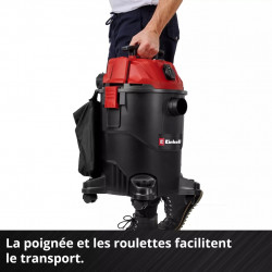 Aspirateur eaux et poussières – TC-VC 2555 A – Cuve plastique 25 L – 850 W – Prise asservie - EINHELL 