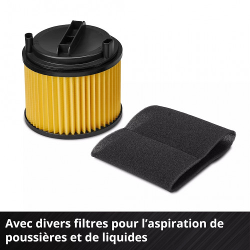 Aspirateur eaux et poussières - TC-VC 3055 A - Cuve plastique 30 L - 850 W - Prise asservie - EINHELL 