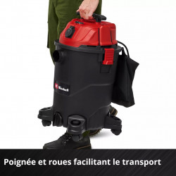 Aspirateur eaux et poussières - TC-VC 3055 A - Cuve plastique 30 L - 850 W - Prise asservie - EINHELL 