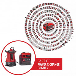 Pompe eaux claires et chargées sans fil – GE-DP 36/35 LL Li-Solo – 14 000 l/h – Power X-Change - EINHELL 