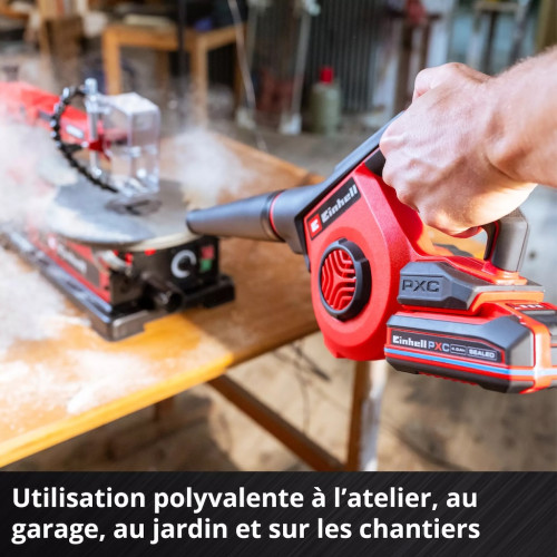 Souffleur sans fil - TE-CB 18/270 C Li-Solo - 18 V Power X-Change - 5 vitesses - 270 km/h - EINHELL 