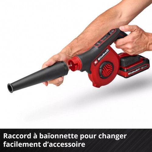 Souffleur sans fil - TE-CB 18/270 C Li-Solo - 18 V Power X-Change - 5 vitesses - 270 km/h - EINHELL 