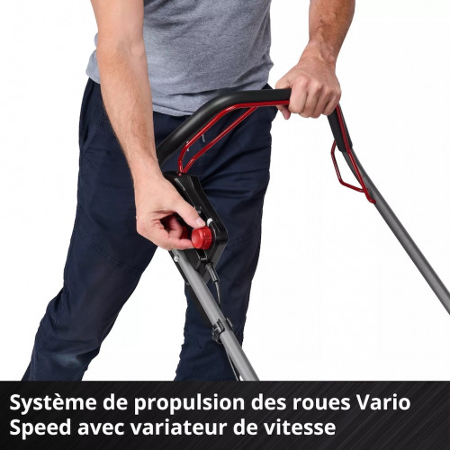 Tondeuse à gazon sans fil autotractée - GC-CM 36/46 S Li BL - 36 V Twin-Pack - Largeur de coupe 46 cm - 2 batteries 4,0 Ah - EINHELL 