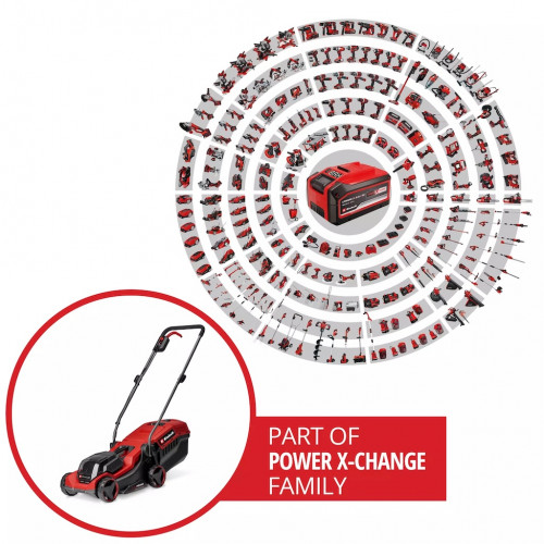 Tondeuse à gazon sans fil - GE-CM 18/30-1 Li BL - 18 V Power X-Change - Largeur de coupe 30 cm - Batterie 3,0 Ah incluse - EINHELL 