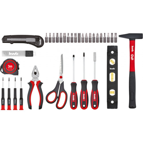 Mallette à outils - 35 pièces - Usage domestique - Outillage polyvalent - EINHELL 