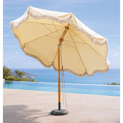 Parasol de jardin – KAMPALA-300 – Bois de hêtre – Toile polyester 250 g/m² - HEVEA