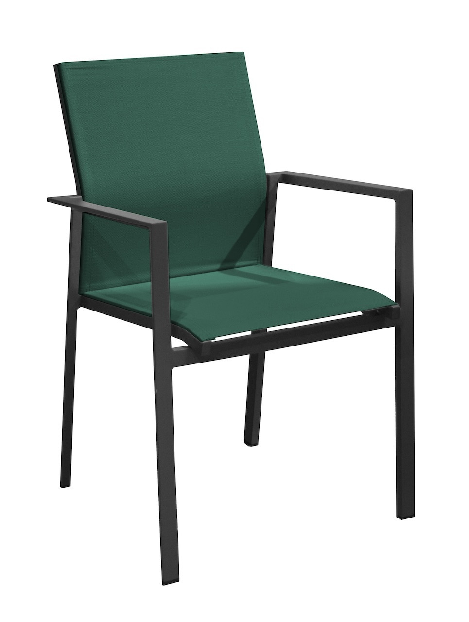 Fauteuil empilable en aluminium DELIA Assise TPEP Hauteur d’assise 46 cm Coloris et