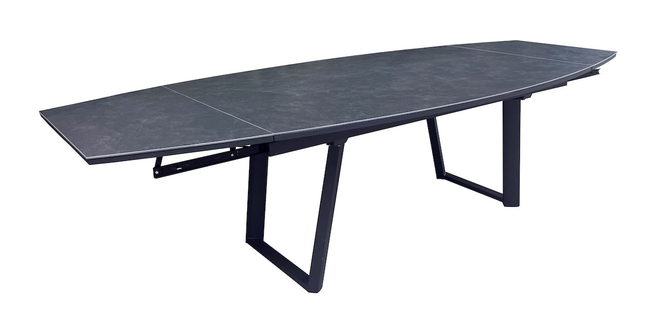 Table de jardin extensible ovale en céramique 180230280 x .110 cm ProLoisirs Manta - vue 2