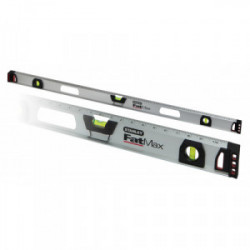Niveau alu magnétique Fatmax 600 mm gradué (3 fioles) de marque STANLEY, référence: B1502500