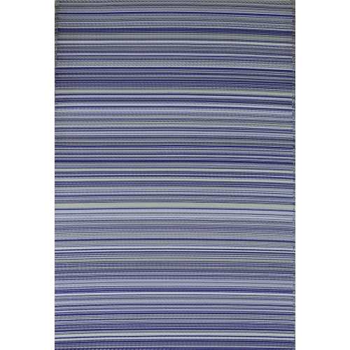Tapis extérieur polypropylène recyclé 150 x 240 cm – Havane Bleu - PROLOISIRS