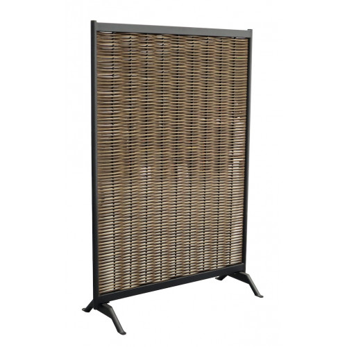 Claustra – MUSE – Graphite – Aluminium époxy / Wicker rond - PROLOISIRS