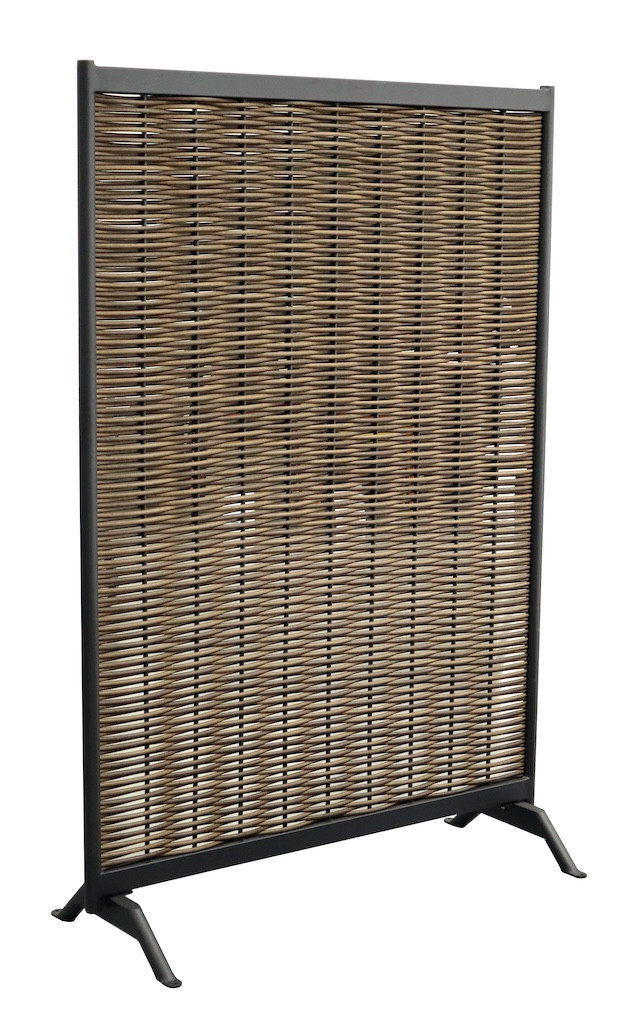 Claustra MUSE Aluminium époxy / Wicker rond