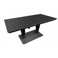 Table basse élévatrice COLOMBO 150 x 80 x 43/69 cm – Aluminium époxy graphite / Céramique KEDRA New Black de marque PROLOISIRS, référence: J9484900