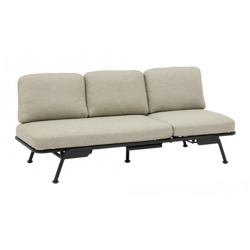 Canapé modulable SUNSET – Aluminium époxy – Graphite / Chiné anthracite - PROLOISIRS