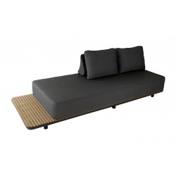 Module bas FREEDOM 255x98x43 cm – Graphite – Aluminium et composite look bois de marque PROLOISIRS, référence: J9487300