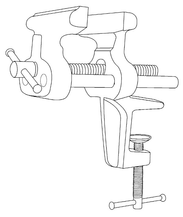 Centrale Brico Étau Agrafe En Fonte, 50 Mm