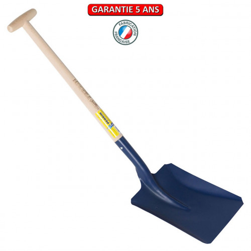 Pelle anglaise emmanchée béquille tournée 90 – Largeur 26 cm - PERRIN  