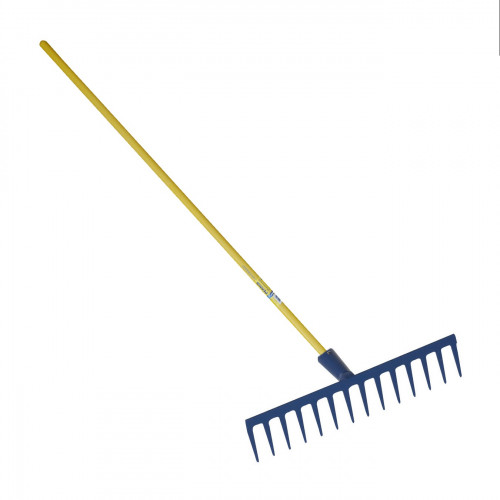 Râteau soudé 16 dents droites – Manche fibre 1,50 m - PERRIN  