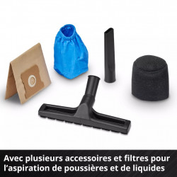 Aspirateur eaux et poussières – TC-VC 1240 S – Cuve inox 12 L – 950 W – 180 mbar RECONDITIONNE - EINHELL