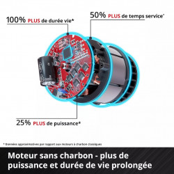 Tondeuse à gazon sans fil - GE-CM 18/32 C Li BL-Solo - 18 V Power X-Change - Largeur de coupe 32 cm - Brushless RECONDITIONNE - EINHELL