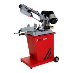 Scie à ruban métal - BS128COOL – Ø 125 mm – 550 W – Coupe -45° à +55° – Système de refroidissement intégré de marque Holzmann, référence: B9494800