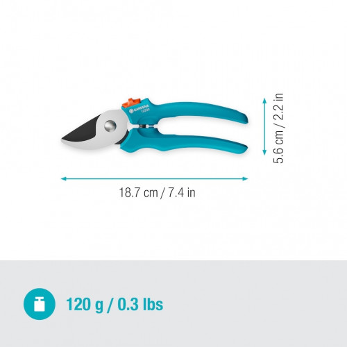 Sécateur de jardin – EasyCut – Ø coupe 20 mm – Lames inox PowerCoating - GARDENA