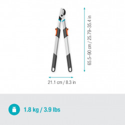 Coupe-branches télescopique – TeleCut Basic – Extension jusqu’à 900 mm – Ø coupe 42 mm - GARDENA