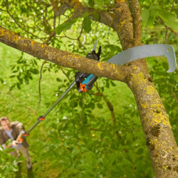 Coupe-branches télescopique avec scie – StarCut Pro L – Portée 175 à 400 cm – Ø coupe 32 mm - GARDENA