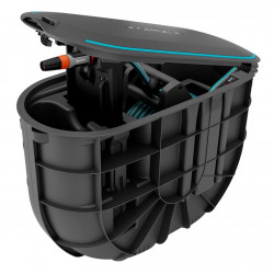 Dévidoir automatique enterré – RollUp M – Tuyau 20 m Ø 11 mm – Enroulement automatique de marque GARDENA, référence: J9496900