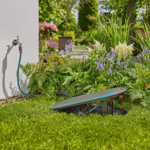 Dévidoir automatique enterré – RollUp M – Tuyau 20 m Ø 11 mm – Enroulement automatique - GARDENA