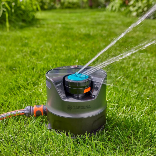 Arroseur solaire programmable – AquaPrecise – Jusqu’à 320 m² – Contrôle Bluetooth® - GARDENA