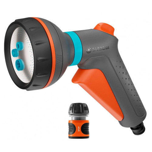 Pistolet d’arrosage multi-applications – Classic – 4 jets – Raccord Aquastop inclus - GARDENA