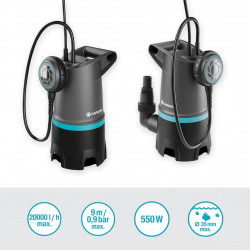 Pompe immergée eaux chargées – 20000 BASIC – 20 000 l/h – Particules 35 mm - GARDENA