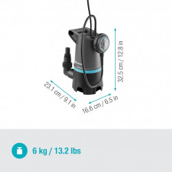 Pompe immergée eaux chargées – 20000 BASIC – 20 000 l/h – Particules 35 mm - GARDENA