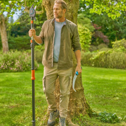 Scie d’élagage – StarCut Pro L – Compatible échenilloir 175 à 400 cm – Denture triple affûtage - GARDENA